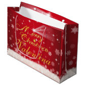 personalisierbare Geschenktüte für Weihnachten Groot Cadeauzakje (Voorkant Gekanteld)