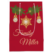 personalisierbare Geschenktüte für Weihnachten Medium Cadeauzakje (Achterkant)