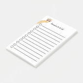 Personalisierbare Giraffe mit Blumen Sonnenbrille Post-it® Notes (Schuin)