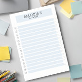 Personalisierbare Modern Blau Weiß Post-it Klebeze Post-it® Notes