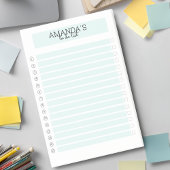 Personalisierbare Modern Mint Weiß Post-it Klebeze Post-it® Notes