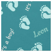 personalisierbare Stoffe mit Namen Baby Junge Stof (Close Up)