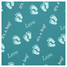 personalisierbare Stoffe mit Namen Baby Junge