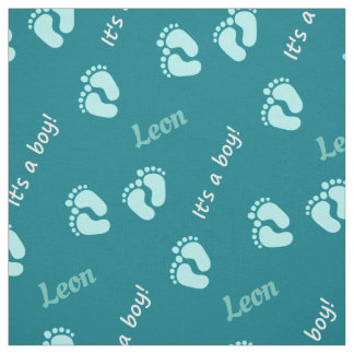 personalisierbare Stoffe mit Namen Baby Junge Stof