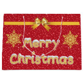 personalisierbare weihnachtliche Geschenktüte Groot Cadeauzakje (Voorkant)