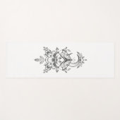 Personalisierbare Yogamatte mit Blumen- Design Yogamat (Voorkant (horizontaal))