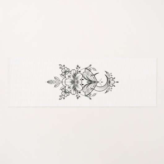 Personalisierbare Yogamatte mit Blumen- Design Yogamat (Voorkant (horizontaal))