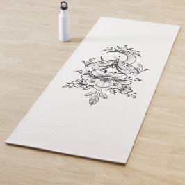 Personalisierbare Yogamatte mit Blumen- Design Yogamat