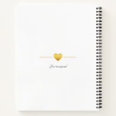 Personalisierbarer Foto Hochzeit Notitieboek (Achterkant)