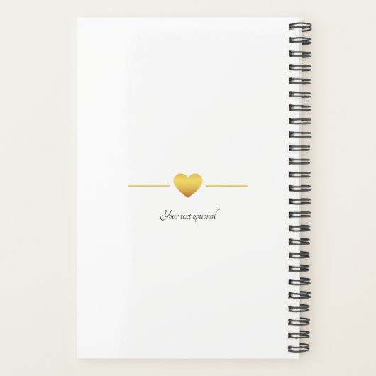 Personalisierbarer Foto Hochzeit Planner (Achterkant)