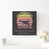 personalisierbares Design Gärtnerin Vierkante Klok (Huis)