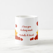 Personalisierbares Entchen zum Valentinstag Koffiemok (Center)