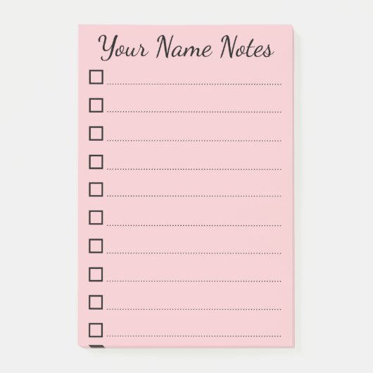 personalisiert Name Post-it® Notes (Voorkant)