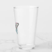 Personalisierte 473 ml Trinkglas mit Kettensägen-D Glas (Links)