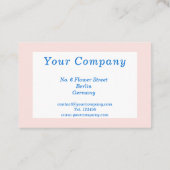 Personalisierte Abstrakter Sonnenschein Visitekaartje (Achterkant)