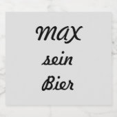 personalisierte bier etiket (Enkel label)