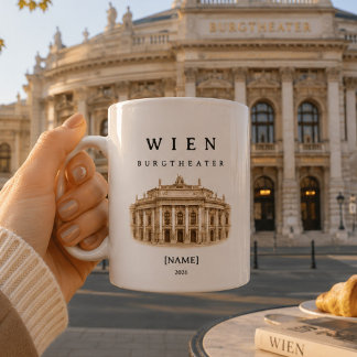 Personalisierte Burgtheater Tasse | Name & Jahr Koffiemok