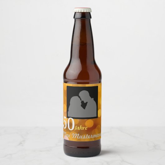 personalisierte Geburtstag Bier Etiket (Voorkant)