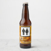 personalisierte Geburtstag Bier Etiket (Voorkant)