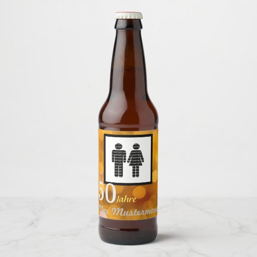 personalisierte Geburtstag Bier Etiket (Voorkant)