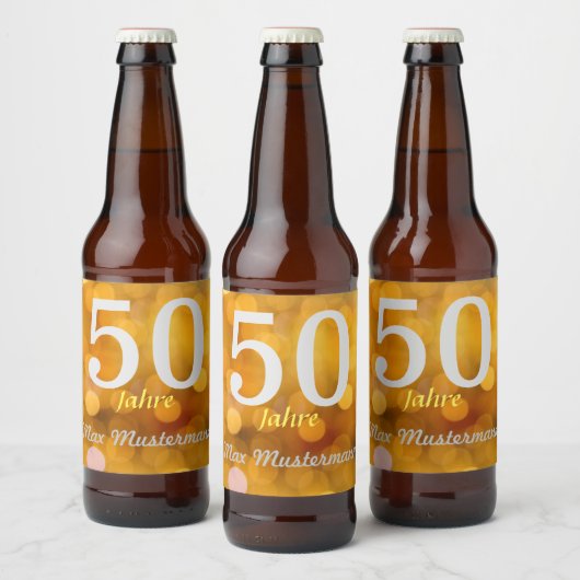 personalisierte Geburtstag bierflaschen etiketten (Flessen)