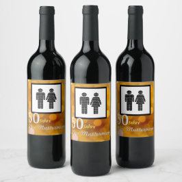 personalisierte Geburtstag Wijn Etiket