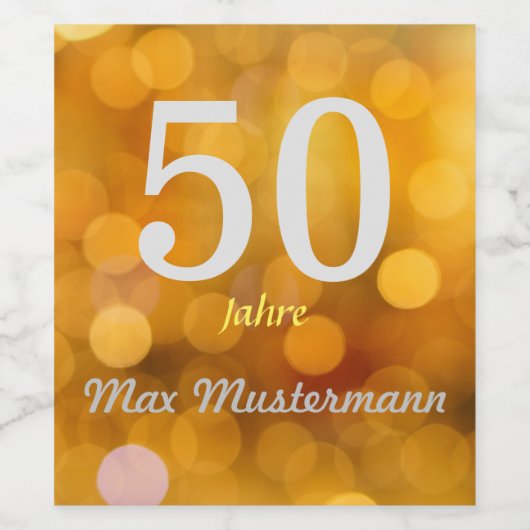 personalisierte Geburtstag Wijn Etiket (Enkel label)