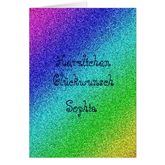 Personalisierte Geburtstagskarte Karten bunt (Voorkant)