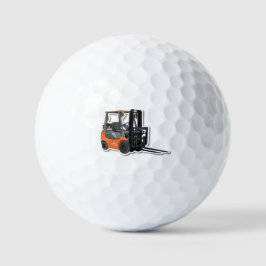 Personalisierte Golfbälle mit Gabelstapler-Design Golfballen
