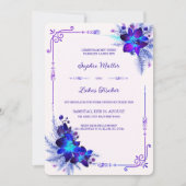 Personalisierte Hochzeitseinladungen Kaart (Voorkant)