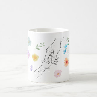 Personalisierte Mama Tasse mit Kinderhand Koffiemok