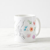 Personalisierte Mama Tasse mit Kinderhände Koffiemok (Voorkant rechts)