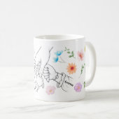 Personalisierte Mama Tasse mit Kindernamen Koffiemok (Voorkant rechts)