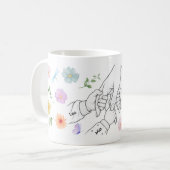 Personalisierte Mama Tasse mit Kindernamen Koffiemok (Voorkant links)