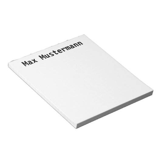 personalisierte notitieblok (Schuin)