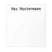 personalisierte notitieblok (Voorkant)