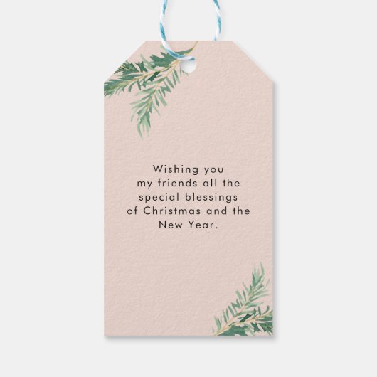 Personalisierte Photo Weihnachts- Geschenkanhänger Cadeaulabel (Achterkant)