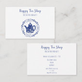 Personalisierte Tee Shop Visitekaartje (Voorkant / Achterkant)