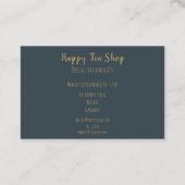 Personalisierte Tee Shop Visitekaartje (Achterkant)