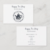 Personalisierte Tee Shop Visitekaartje (Voorkant / Achterkant)