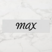 personalisierte waterfles etiket (Enkel label)