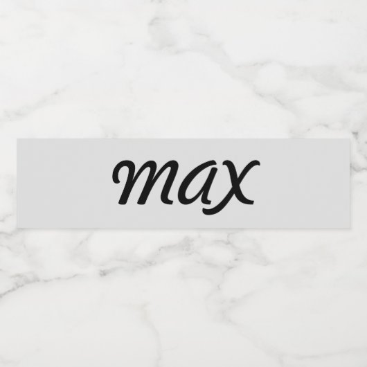 personalisierte waterfles etiket (Enkel label)