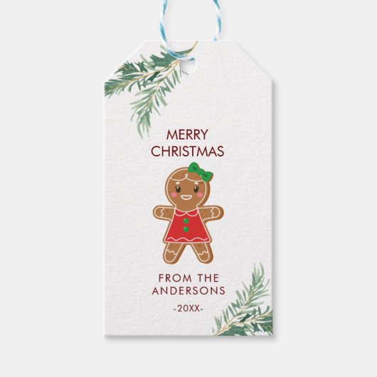 Personalisierte Weihnachts- Geschenkanhänger Cadeaulabel (Voorkant)