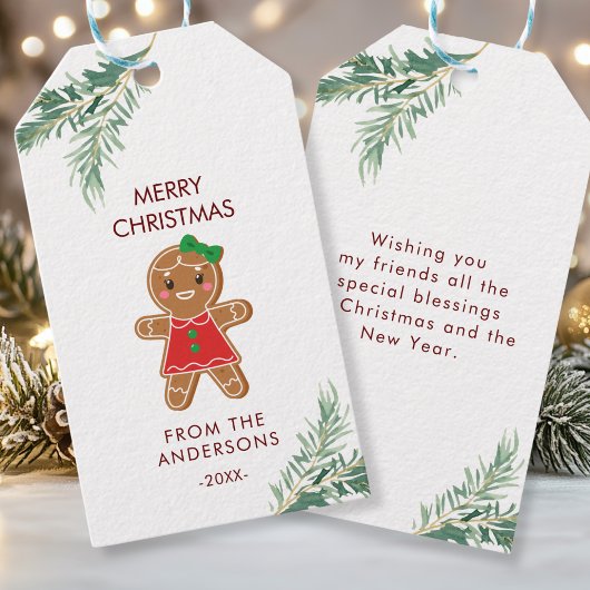 Personalisierte Weihnachts- Geschenkanhänger Cadeaulabel