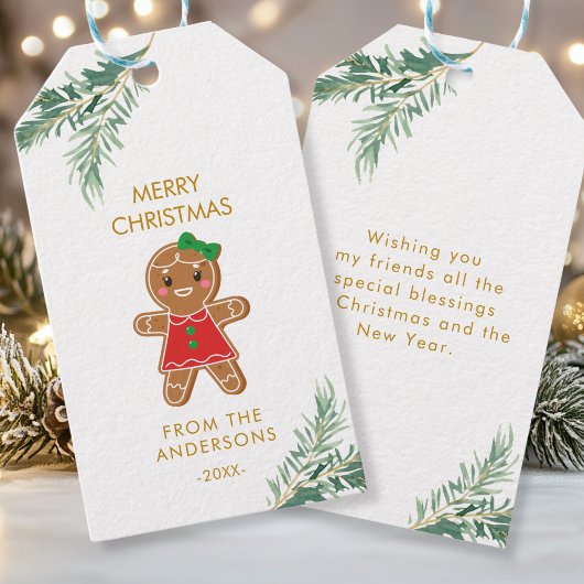Personalisierte Weihnachts- Geschenkanhänger Cadeaulabel