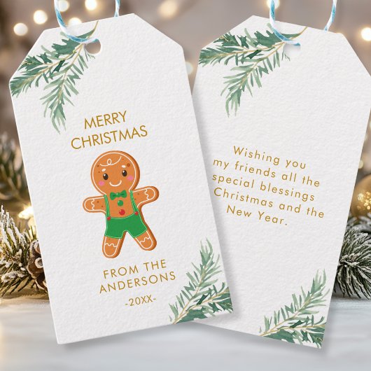 Personalisierte Weihnachts- Geschenkanhänger Cadeaulabel