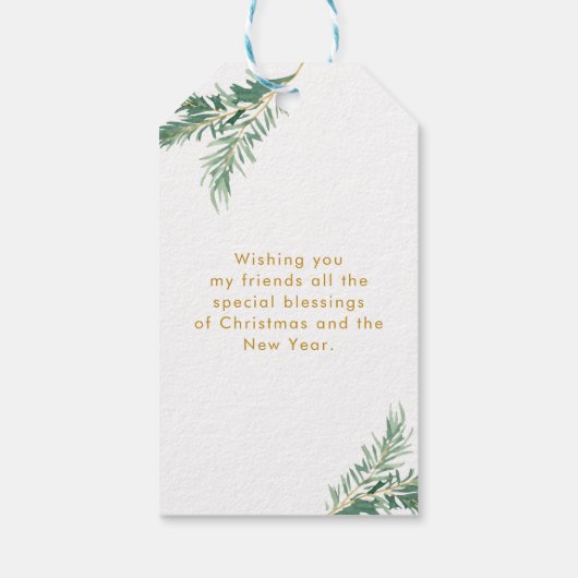 Personalisierte Weihnachts- Geschenkanhänger Cadeaulabel (Achterkant)