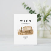 Personalisierte Wien Albertina | Name & Jahr Briefkaart (Staand voorkant)