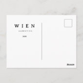 Personalisierte Wien Albertina | Name & Jahr Briefkaart (Achterkant)