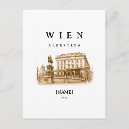 Personalisierte Wien Albertina | Name & Jahr Briefkaart